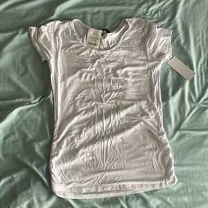 Plain white maternity tee—new with tags